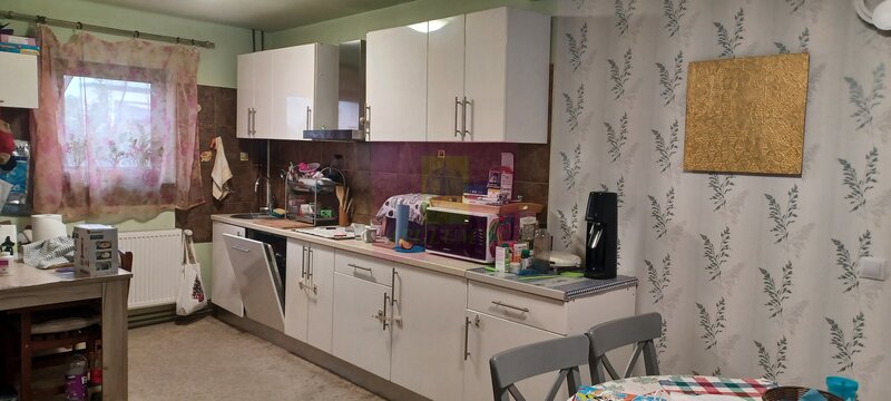 Sabareni, casa 2011, P+M 4 camere + dependinte, curte 500 mp